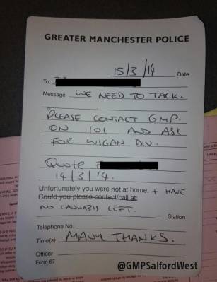 GMP Massage To Cannabis Dealer Who Wasn't Home