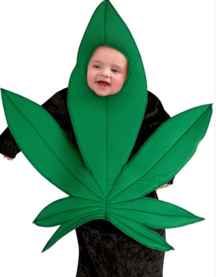 Baby Cannabis Leaf Halloween Costume