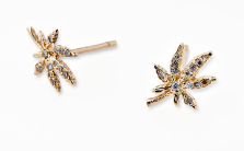 Sweet Leaf Studs by Jaquie Aiche