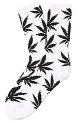 White & Black Marijuana Socks