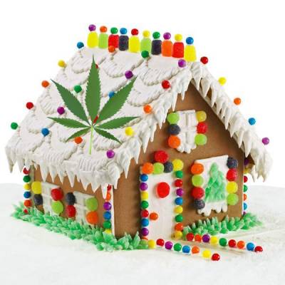 Cannabis-Infused Gingerbread House
